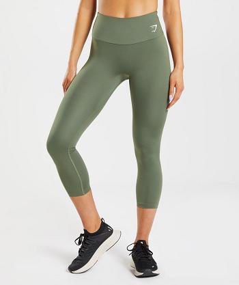 Leggins Gymshark Entrenamiento 7/8 Mujer Verde Oliva | CO 2829TCE